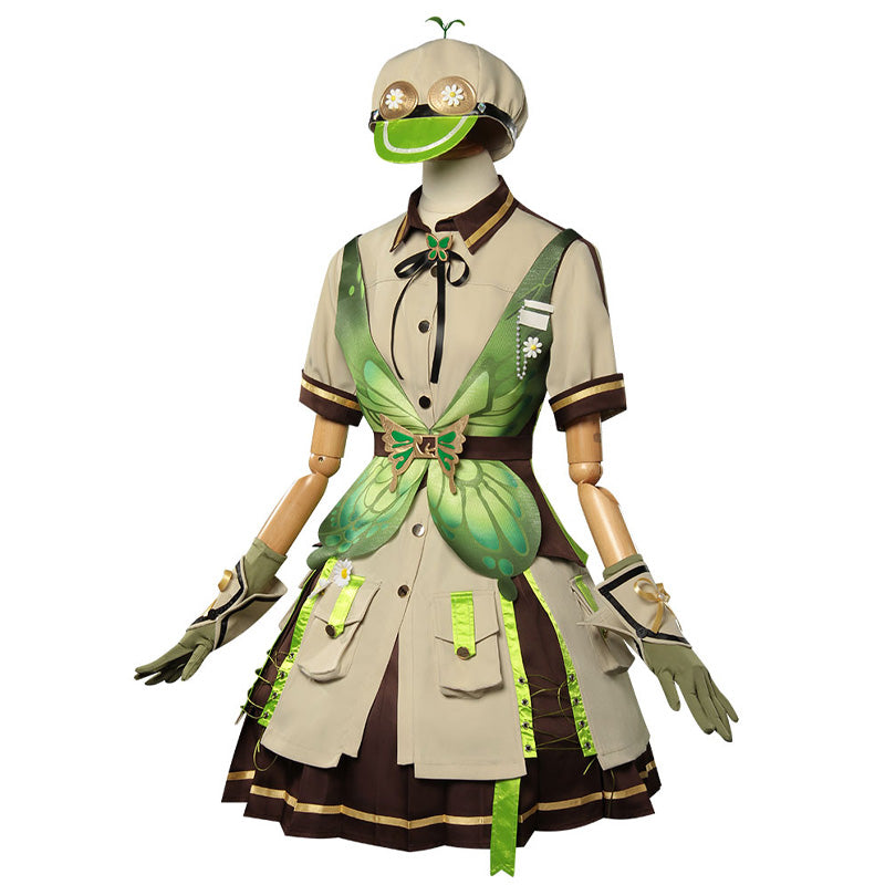 Infinity Nikki Emerald Fluttering Cosplay Costume