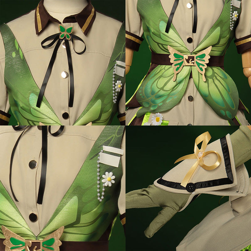 Infinity Nikki Emerald Fluttering Cosplay Costume