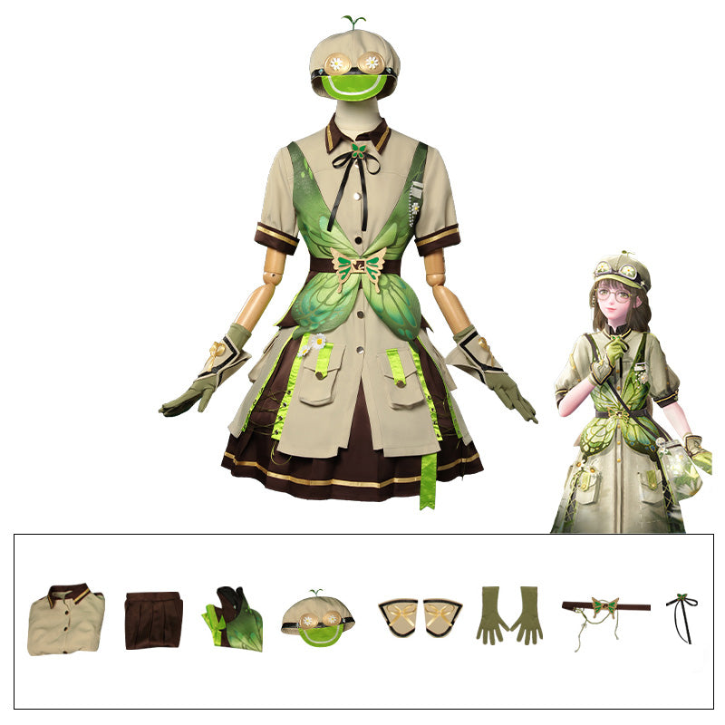 Infinity Nikki Emerald Fluttering Cosplay Costume