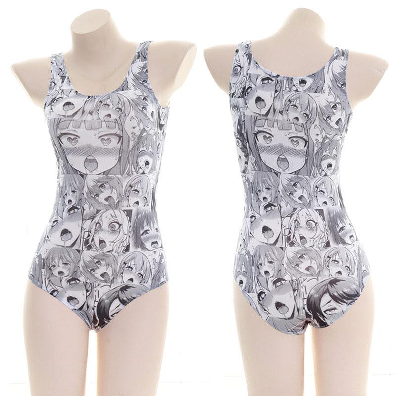 Japanese Girls Translucent Swimsuit Cosplay Costume