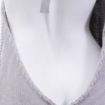 Japanese Grey Backless Sweater Sexy Cosplay Costume