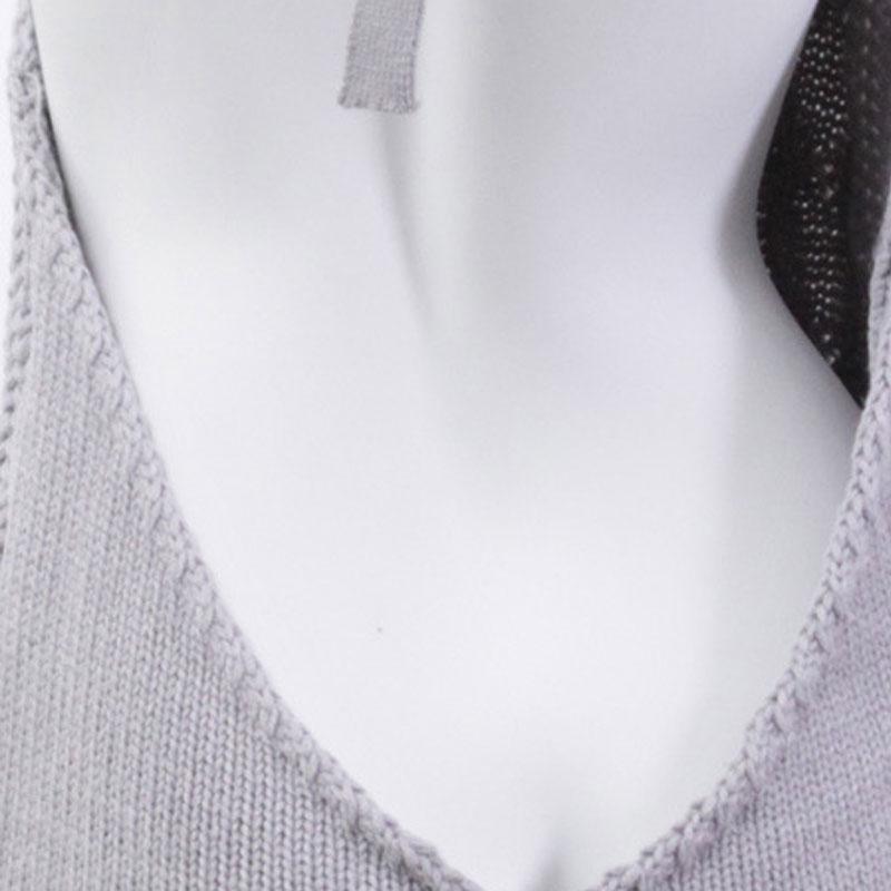 Japanese Grey Backless Sweater Sexy Cosplay Costume