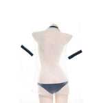 Japanese Sexy Transparent Gymnastics Clothes Cosplay Costume