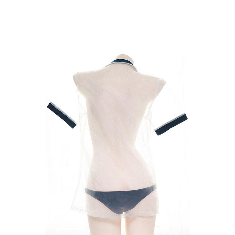 Japanese Sexy Transparent Gymnastics Clothes Cosplay Costume