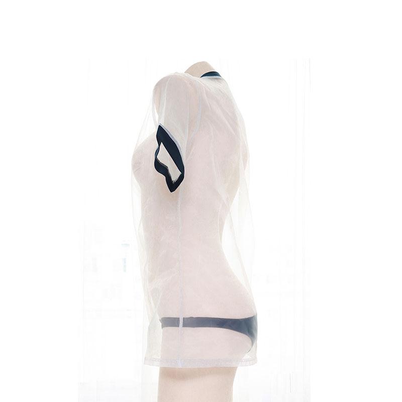 Japanese Sexy Transparent Gymnastics Clothes Cosplay Costume