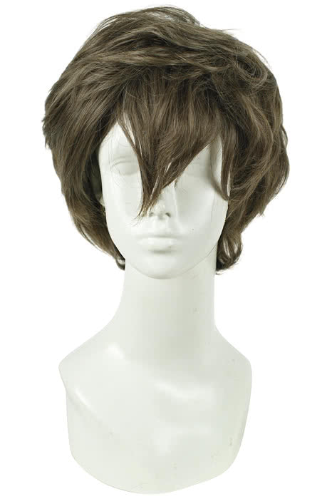 30CM Terror In Resonance Twelve Smoke Brown Wavy Cosplay Wig