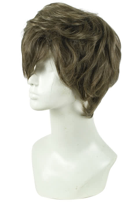 30CM Terror In Resonance Twelve Smoke Brown Wavy Cosplay Wig
