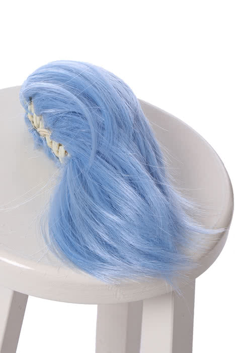  Assassination Classroom Shiota Nagisa Blue Fade White Wig