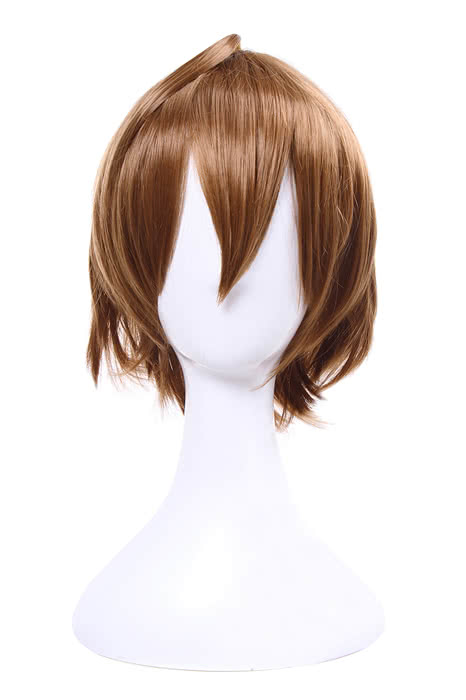 Brown anime cosplay wig