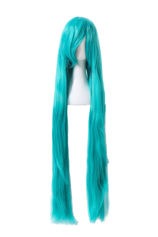 Fashion Woman Long Green Synthetic Woman Wigs