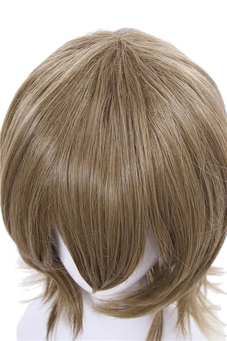 Persona 5 Goro Akechi Short Curly Flaxen Synthetic Men Cosplay Wigs