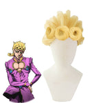 JoJo no Kimyou na Bouken Ougon no Kaze Giorno Giovanna Blonde Cosplay Wigs 