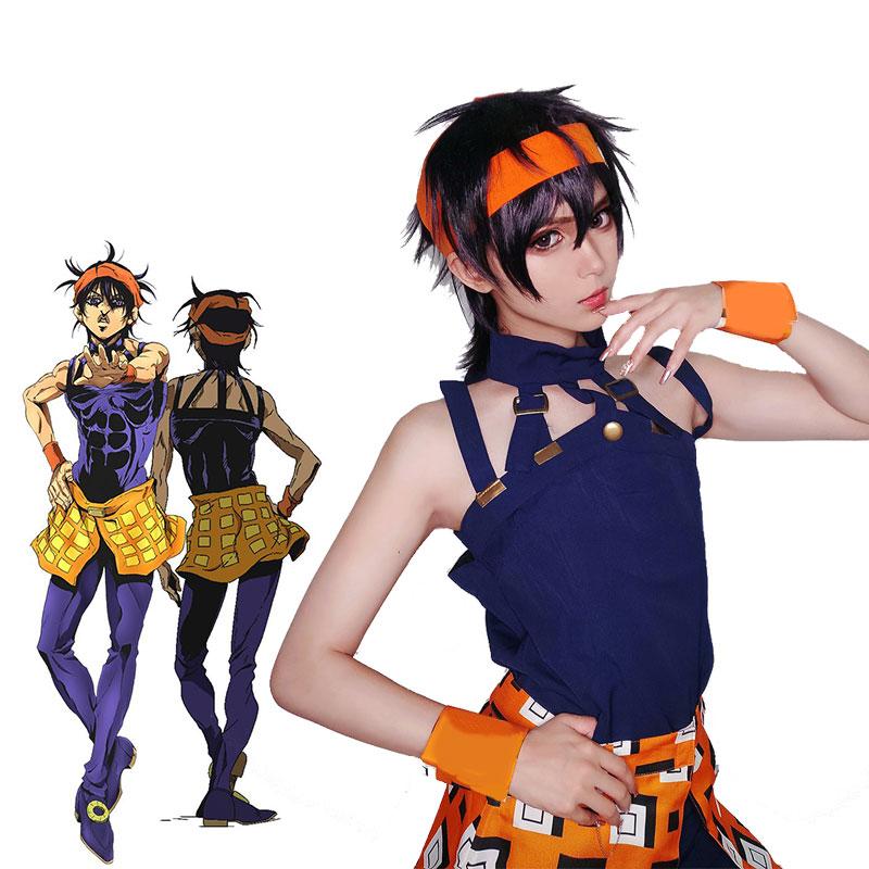 JoJo's Bizarre Adventure Narancia Ghirga Cosplay Costumes 