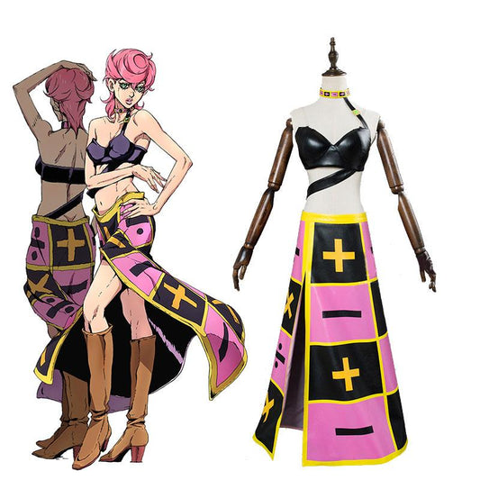 JoJo's Bizarre Adventure Trish Una Full Sets Cosplay Costume 