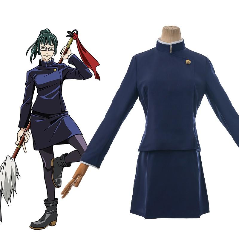 Jujutsu Kaisen Sorcery Fight Zenin Maki Uniform Cosplay Costume