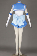 Sailor Moon Sailor Mercury Mizuno Ami Amy Anderson Fighting Uniform Cosplay Costume