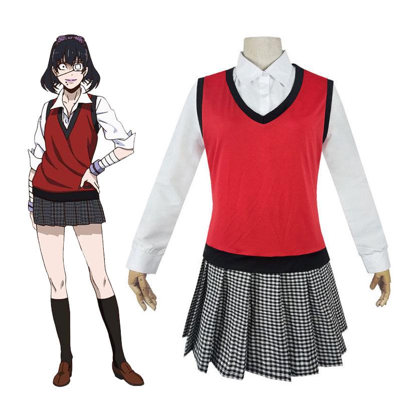 Kakegurui Midari Ikishima Uniform Cosplay Costume