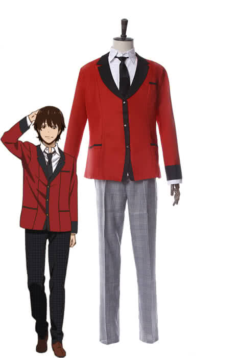 Kakegurui Ryouta Suzui Red Uniform Cosplay Costumes