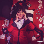 Kakegurui Yumeko Jabami  Black Long Cosplay Wigs