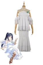 Love Live Sunshine Angel Aqours Unawaken Kanan Matsuura White Dress Anime Cosplay Costumes