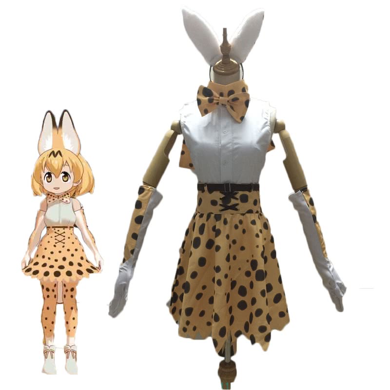 Kemono Friends Project Leptailurus serval Cosplay Costume 