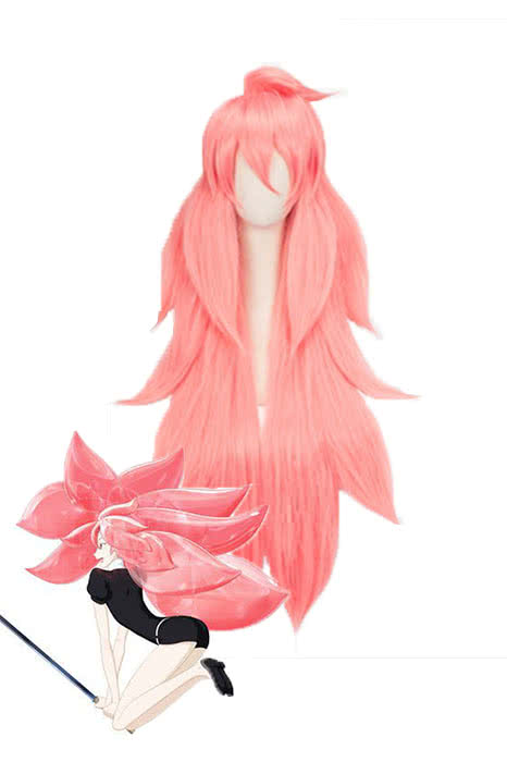 Land of the Lustrous Houseki no Kuni Morganite Long Pink Synthetic Anime Cosplay Wigs