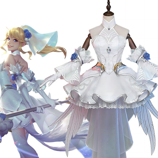 League Of Legends LOL Crystal Rose Lux Cosplay Costume