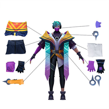 League of Legends LOL Heartsteel Aphelios Cosplay Costume