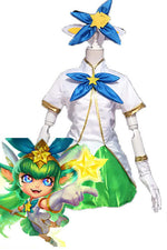 LOL Lulu Star Guardian Green Game Cosplay costumes
