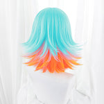 LOL KDA Neeko Cosplay Wigs Bule Mixed Organe Wigs