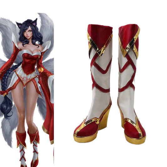 LOL the Nine-Tailed Fox Ahri Cosplay Shoes