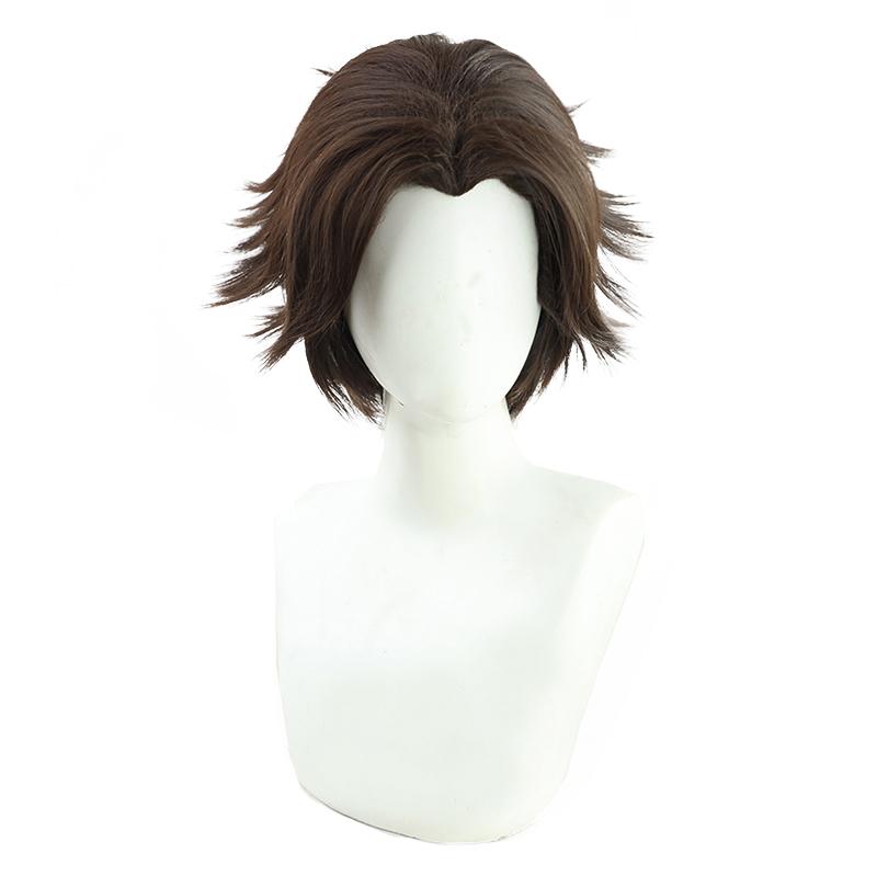 LOL Arcane Viktor Dark Brown Short Cospaly Wigs