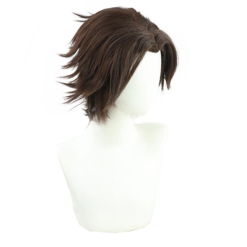 LOL Arcane Viktor Dark Brown Short Cospaly Wigs