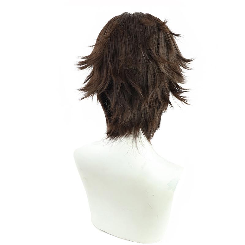 LOL Arcane Viktor Dark Brown Short Cospaly Wigs