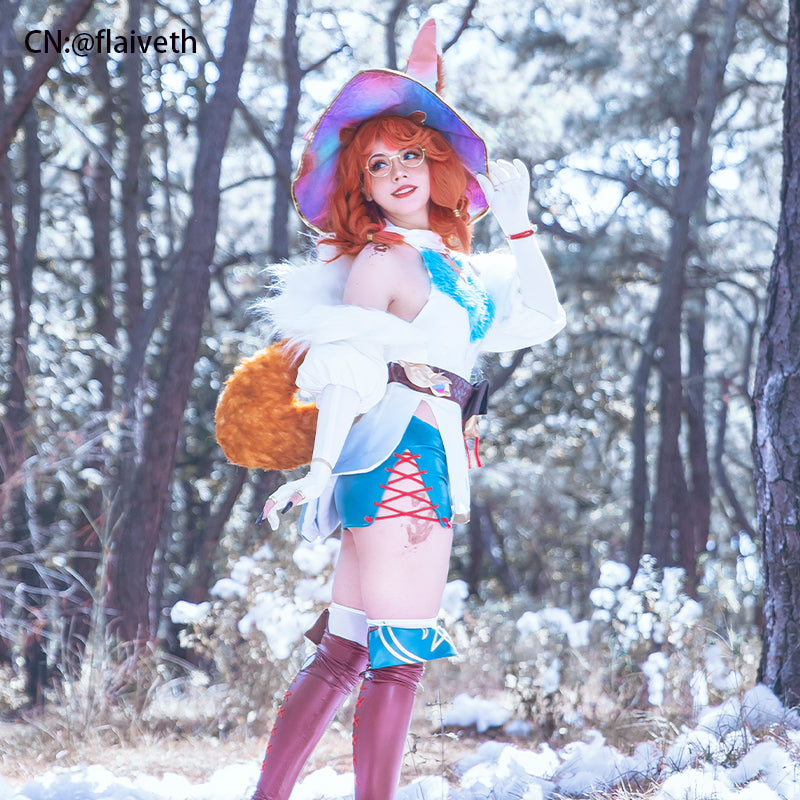 LOL Aurora Short Orange Cosplay Wig