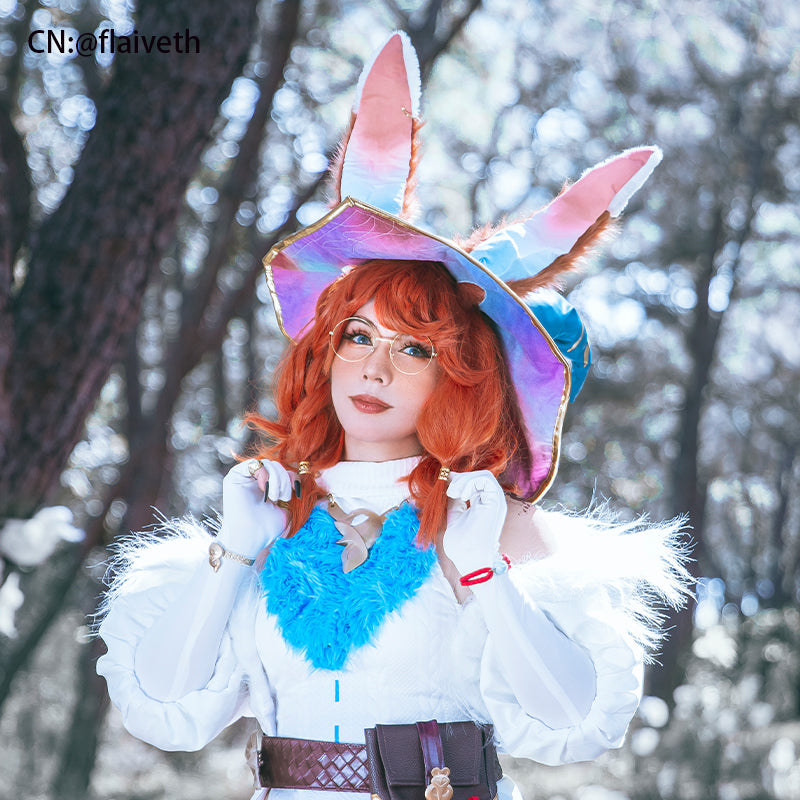 LOL Aurora Short Orange Cosplay Wig