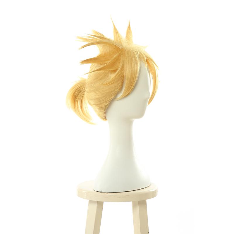 LOL Battle Academy Ezreal Blonde Wig With Ponytail Cosplay Wigs