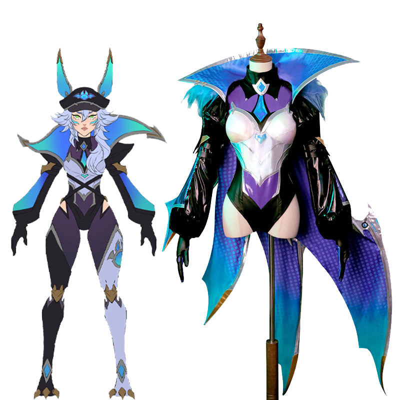 LOL Battle Bat Xayah Cosplay Costume Halloween Costume
