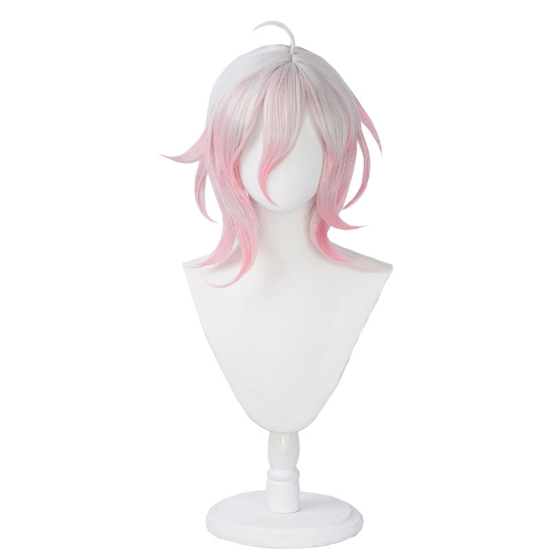 League Of Legends LOL Briar  Short White Gradient Pink Cosplay Wig
