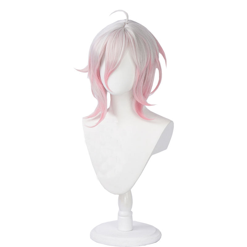 League Of Legends LOL Briar  Short White Gradient Pink Cosplay Wig