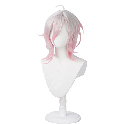 League Of Legends LOL Briar  Short White Gradient Pink Cosplay Wig