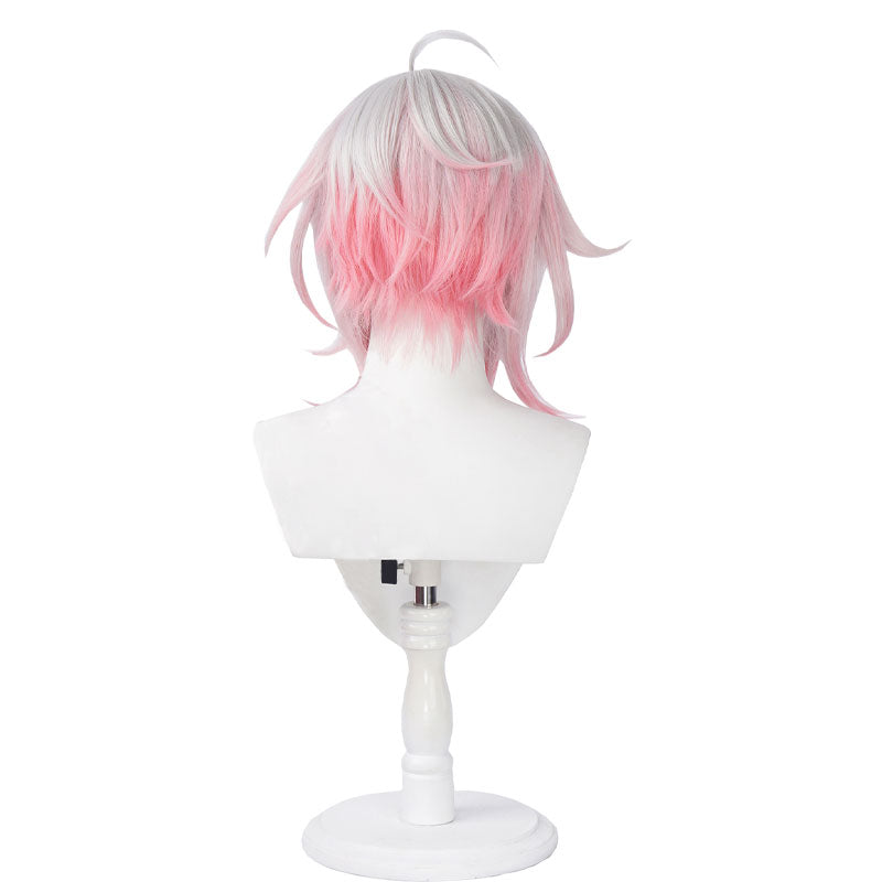 League Of Legends LOL Briar  Short White Gradient Pink Cosplay Wig
