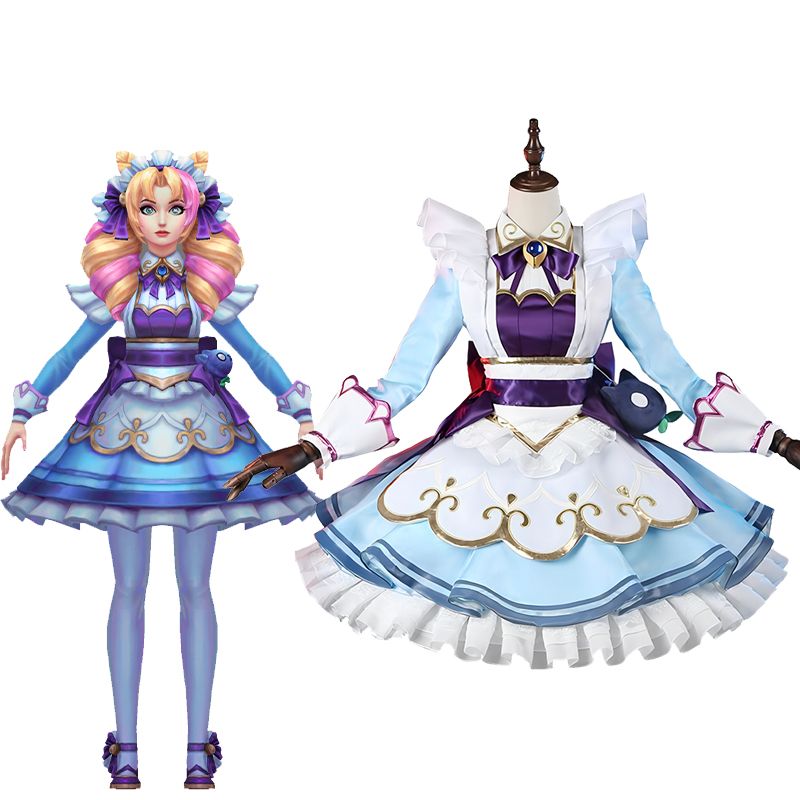 Game League Of Legends LOL Cafe Cutie Gwen Cosplay Costume