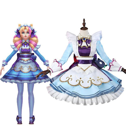 Game League Of Legends LOL Cafe Cutie Gwen Cosplay Costume