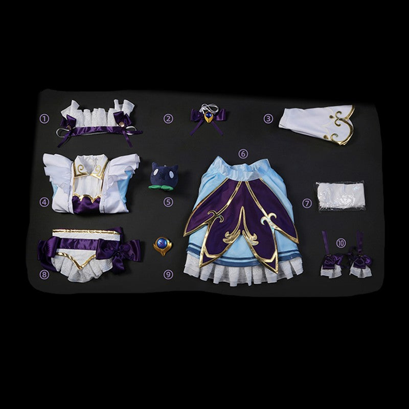Game League Of Legends LOL Cafe Cutie Gwen Cosplay Costume
