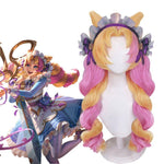 LOL Cafe Cutie Gwen Blonde Mixed Pink Ponytail Cosplay Wigs