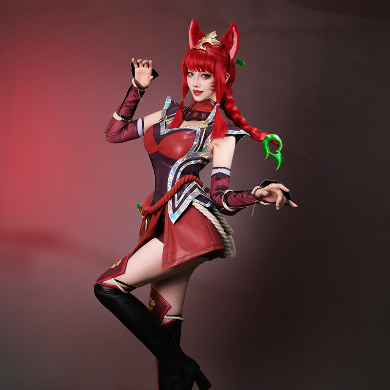 LOL Foxfire Ahri Cosplay Costume