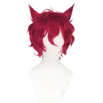 League Of Legends LOL Heartsteel Sett Wine Red Curly Cosplay Wigs