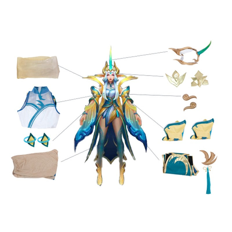 LOL Immortal Journey Soraka Cosplay Costume