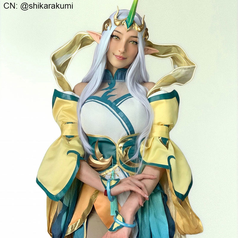 LOL Immortal Journey Soraka Cosplay Costume Halloween Costume